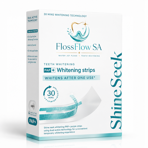 FlossFlow Whitening Strips — Sensitivity-Free 14-Day PAP+ Kit
